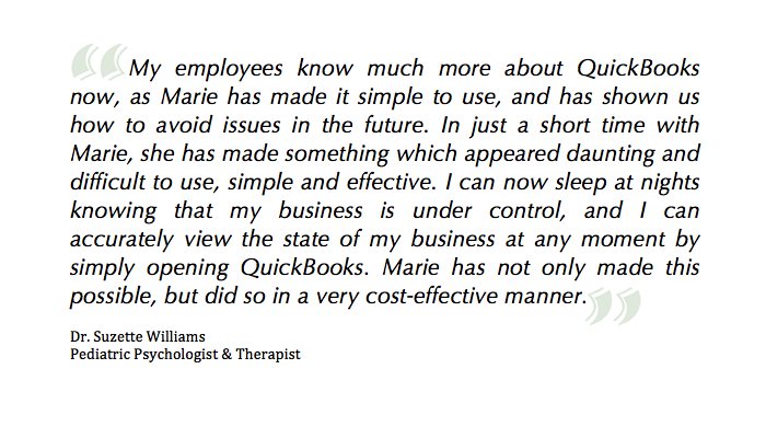 Testimonial QuickBooks Help Desk